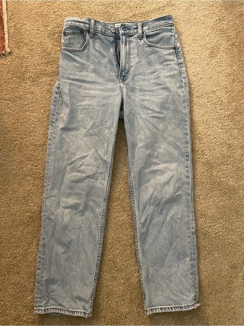 Abercrombie & Fitch Light Blue Women's Straight Jeans